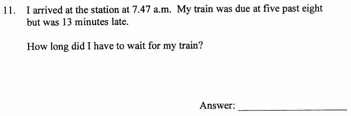 Question 11 - The North London Independent Girls' Schools' Consortium Group 2 Maths 2009