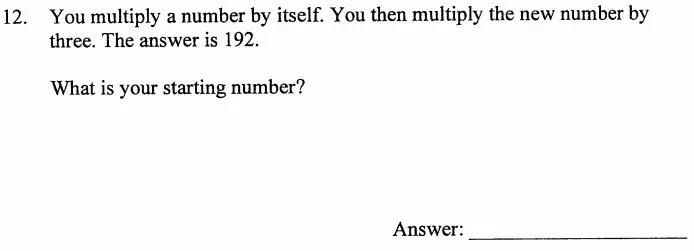 Question 12 - The North London Independent Girls' Schools' Consortium Group 2 Maths 2009