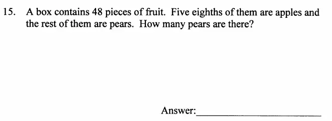 Question 15 - The North London Independent Girls' Schools' Consortium Group 2 Maths 2009