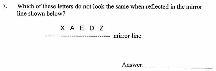 Question 7 - The North London Independent Girls' Schools' Consortium Group 2 Maths 2009