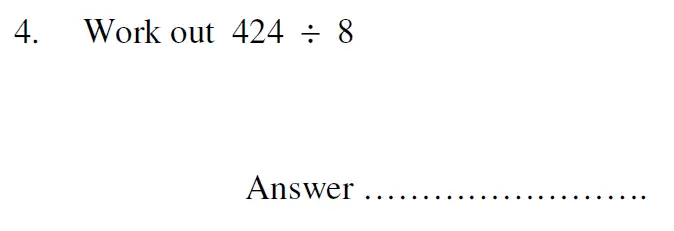 Question 4 - Oundle School 11 Plus Maths Entrance Exam 2007