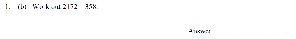 Question 1(b) - Oundle School 11 Plus Maths Entrance Exam 2013