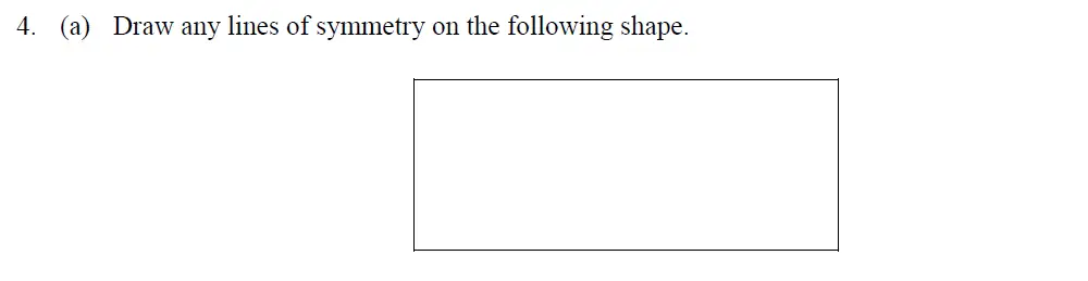 Question 4(a) - Oundle School 11 Plus Maths Entrance Exam 2013