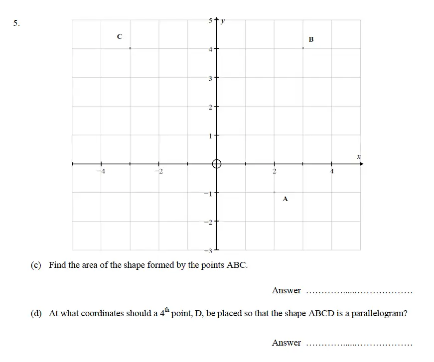 Question 09 - Oundle School - 11+ Maths Junior Entrance and Scholarship Examination - 2014