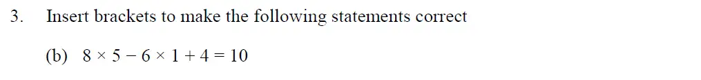 Question 3(b) - Oundle School 11 Plus Maths Junior Entrance Exam 2016