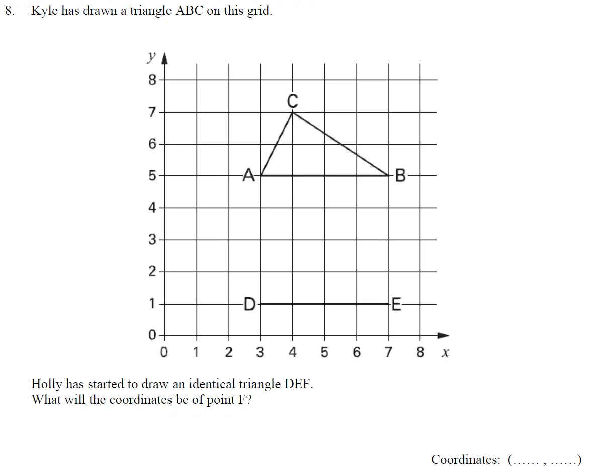 Question 8 - Oundle School 11 Plus Maths Junior Entrance Exam 2016