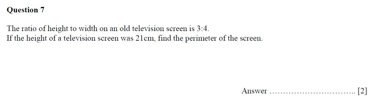 Question 7 - Oundle School - 11 Plus Maths Junior Entrance Exam - 2018
