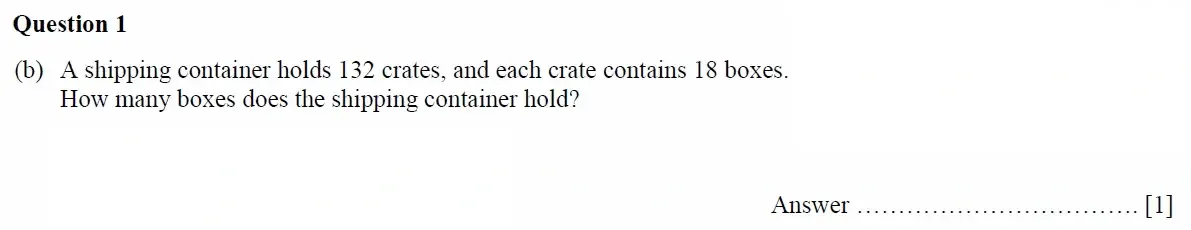 Question 01(b) - Oundle School - 11 Plus Maths Junior Entrance Exam Second Form Entry - 2021