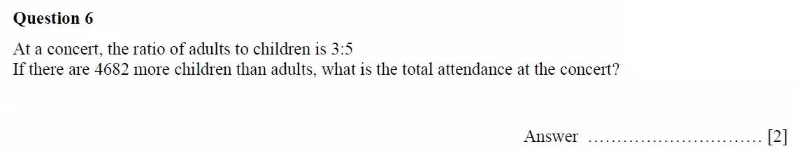 Question 06 - Oundle School - 11 Plus Maths Junior Entrance Exam Second Form Entry - 2021