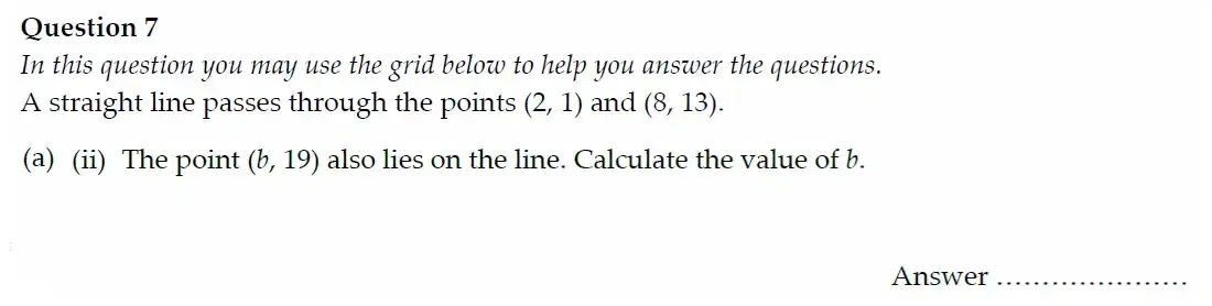 Question 07(a(ii)) - Oundle School - 11 Plus Maths Junior Entrance Exam - 2022