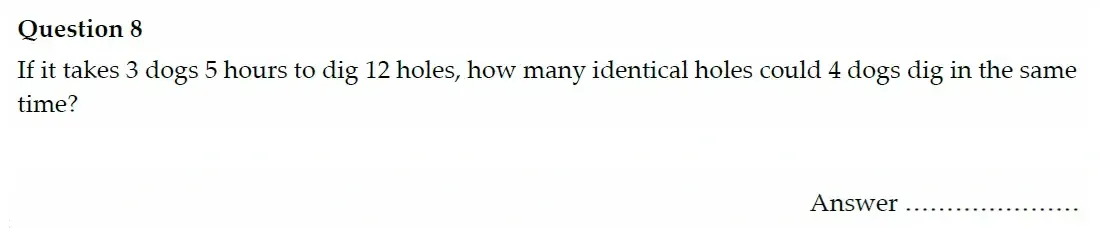 Question 08 - Oundle School - 11 Plus Maths Junior Entrance Exam - 2022