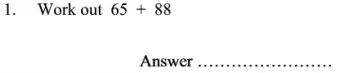 Question 1 - Oundle School 11 Plus Maths Sample Paper 2008