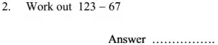 Question 2 - Oundle School 11 Plus Maths Sample Paper 2008