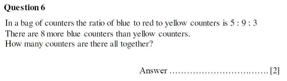 Question 6 - Oundle School Second Form Mathematics 2020