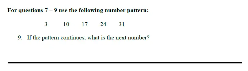 Question 9 - Queens’ School – Maths Familiarisation Paper - 2024