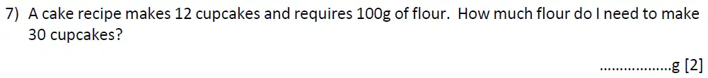 Question 7 - Reigate Grammar 11 Plus Maths Entrance Examination 2024