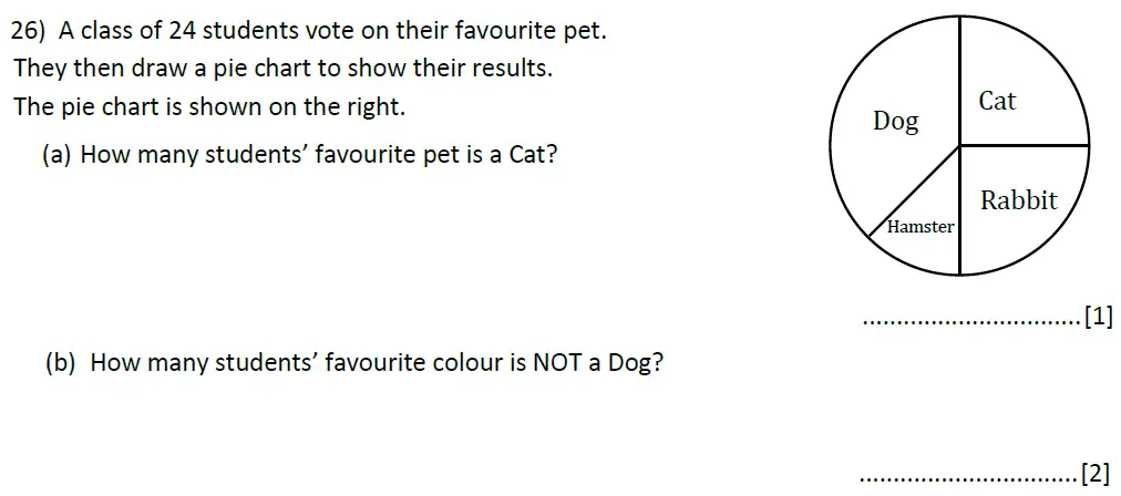 Question 26(a,b) - Reigate Grammar - 11 Plus Maths Entrance Examination - 2025