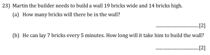 Question 23(a,b) - Reigate Grammar School – 11+ Maths Entrance Exam Paper – 2019