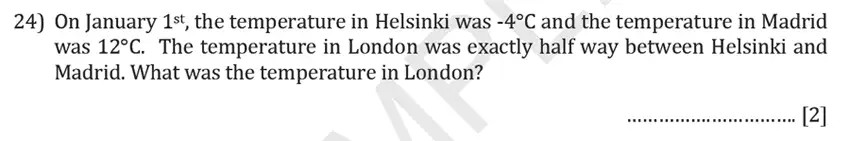 Question 24 - Reigate Grammar School – 11+ Maths Entrance Exam Paper – 2019