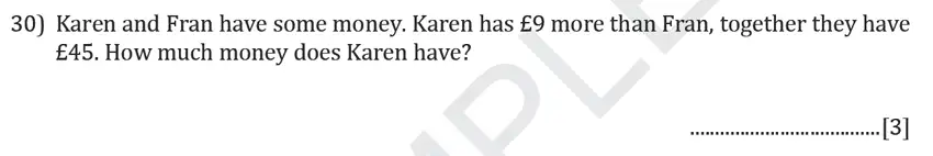 Question 30 - Reigate Grammar School – 11+ Maths Entrance Exam Paper – 2019
