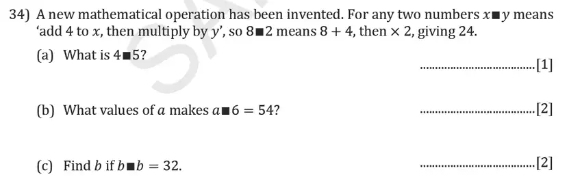 Question 34(a,b,c) - Reigate Grammar School – 11+ Maths Entrance Exam Paper – 2019