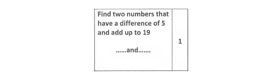 Question 37 - Reigate Grammar School 11 Maths Entrance Examination 2012