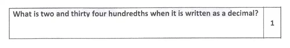 Question 47 - Reigate Grammar School 11 Maths Entrance Examination 2012