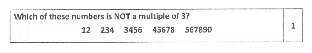 Question 49 - Reigate Grammar School 11 Maths Entrance Examination 2012