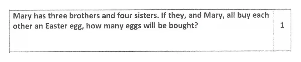 Question 51 - Reigate Grammar School 11 Maths Entrance Examination 2012