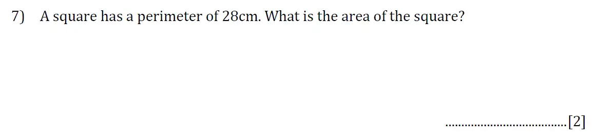 Question 7 - Reigate Grammar School 11 Plus 2017 Entrance Examination