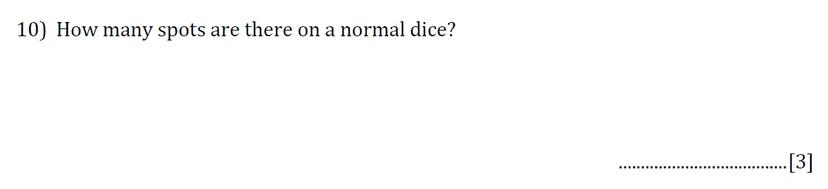 Question 10 - Reigate Grammar School 11 Plus 2017 Entrance Examination