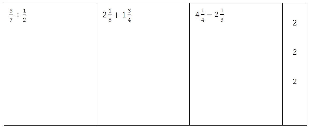 Question 33-35(33,34,35) - Reigate Grammar School 11 Plus Maths Entrance Examination 2015