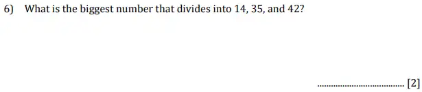 Question 6 - Reigate Grammar School - 11+ Sample Maths Paper - 2018