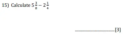 Question 15 - Reigate Grammar School - 11+ Sample Maths Paper - 2018