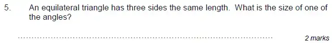 Question 5 - Royal Russell School Sample Year 7 Maths Practice Paper - 2024