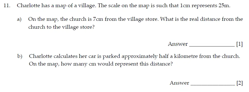 Question 11(a,b) - Sevenoaks School - Year 7 Maths Entrance Exam - 2021