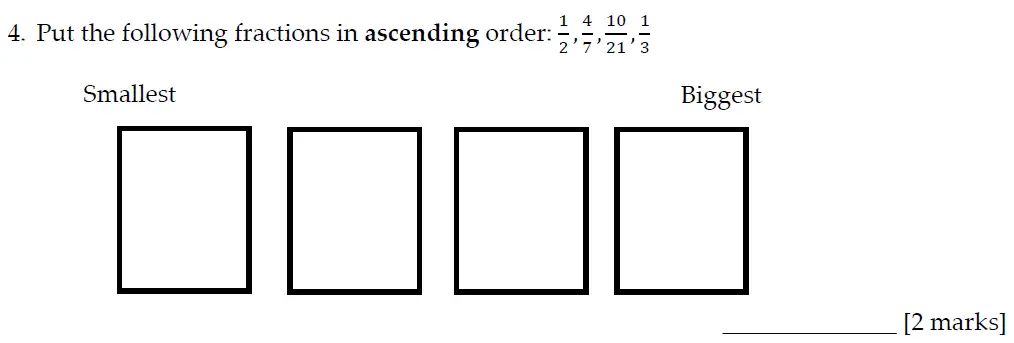 Question 4 - Sevenoaks School Year 7 Entrance Exam 2022