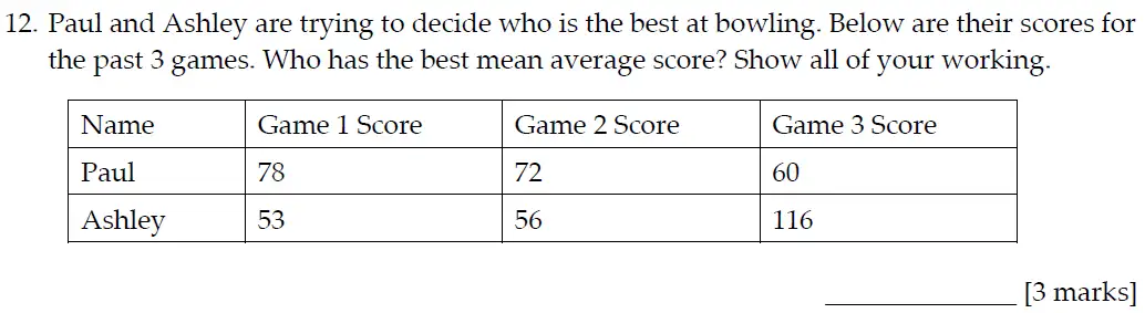 Question 12 - Sevenoaks School Year 7 Entrance Exam 2022
