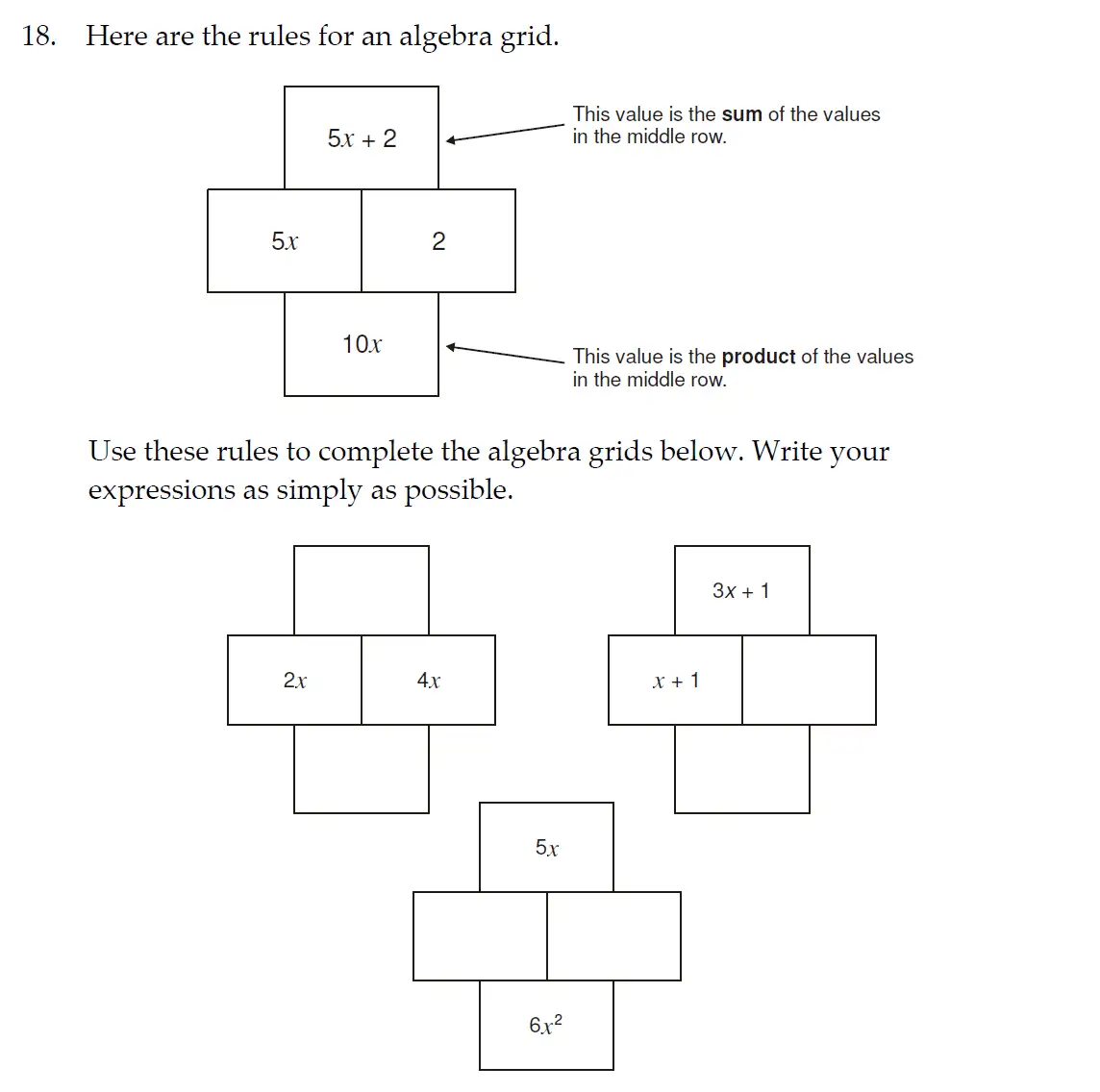 Question 18 - Sevenoaks School - Year 7 Maths Sample Paper - 2025