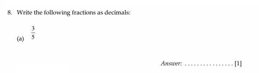 Question 8(a) - Sevenoaks School - Year 7 Sample Paper - 2026