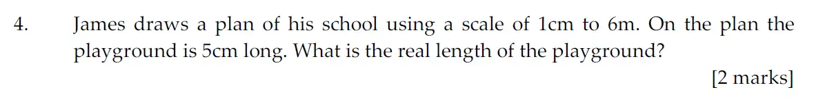 Question 4 - Sevenoaks School Year 7 2011 Sample Paper