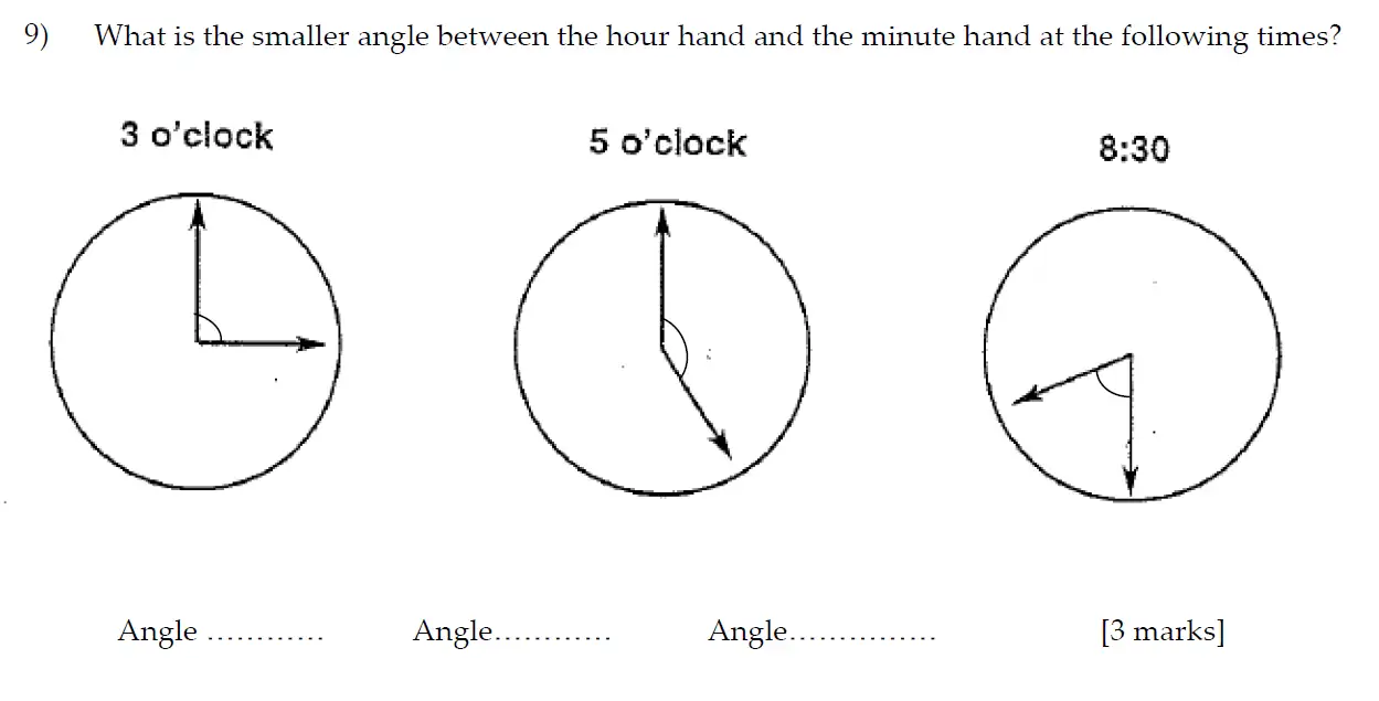 Question 9 - Sevenoaks School Year 7 2013 Sample Paper