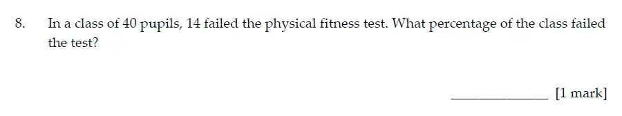 Question 8 - Sevenoaks School Year 7 Sample Paper 2016