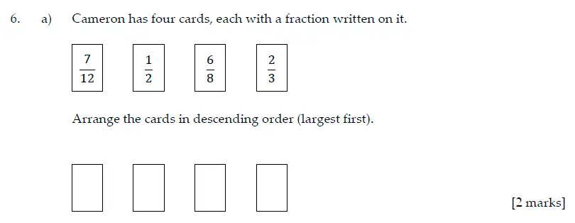Question 6(a) - Sevenoaks School - Year 7 Maths Sample Paper - 2017