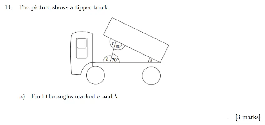 Question 14(a) - Sevenoaks School Year 7 Sample Paper 2018