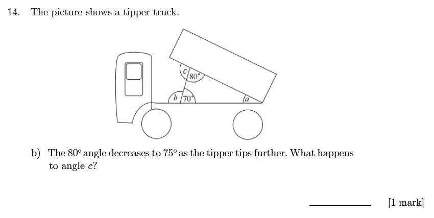 Question 14(b) - Sevenoaks School Year 7 Sample Paper 2018