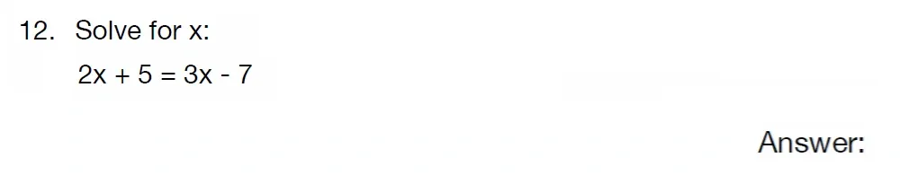 Question 12 - St Albans High School for Girls - 11 Plus Maths Specimen Paper 1 - 2025