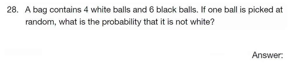 Question 28 - St Albans High School for Girls - 11 Plus Maths Specimen Paper 1 - 2025