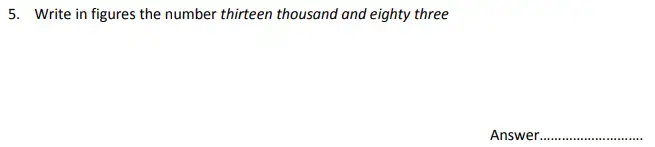 Question 5 - St Albans High School for Girls – Specimen 11 Plus Maths Paper 1 – 2024