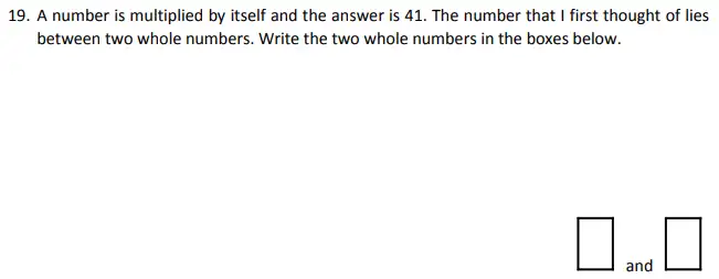 Question 19 - St Albans High School for Girls – Specimen 11 Plus Maths Paper 1 – 2024